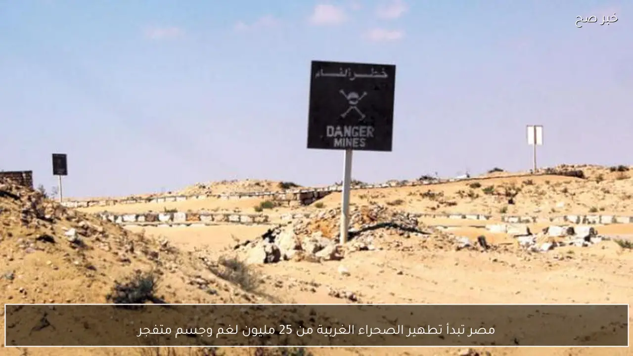 مصر تبدأ تطهير الصحراء الغربية من 25 مليون لغم وجسم متفجر
