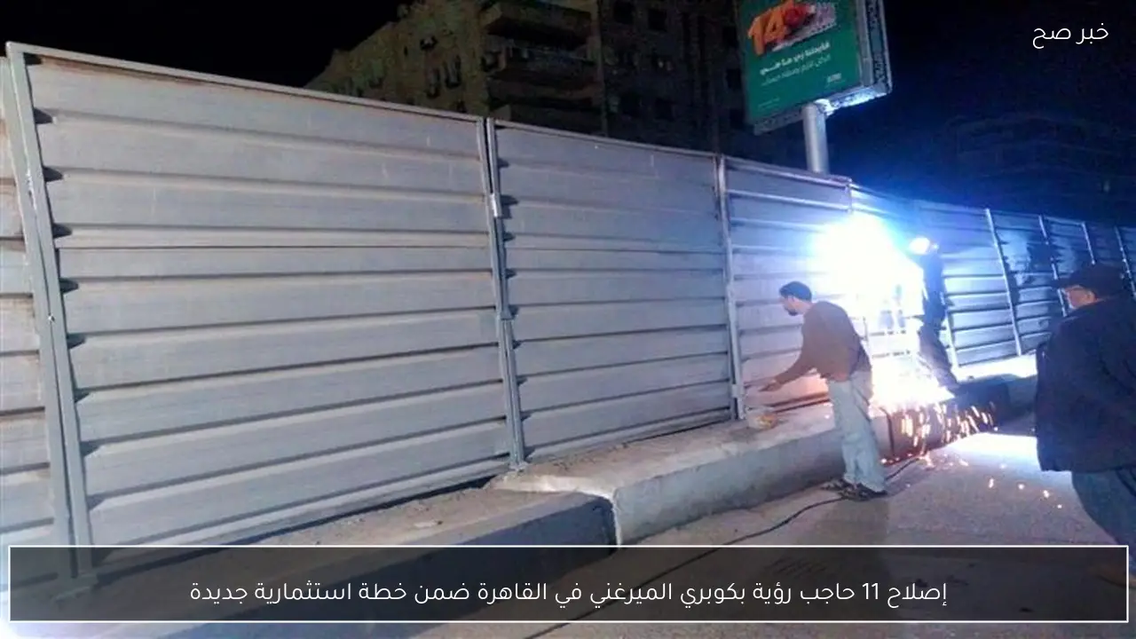 إصلاح 11 حاجب رؤية بكوبري الميرغني في القاهرة ضمن خطة استثمارية جديدة