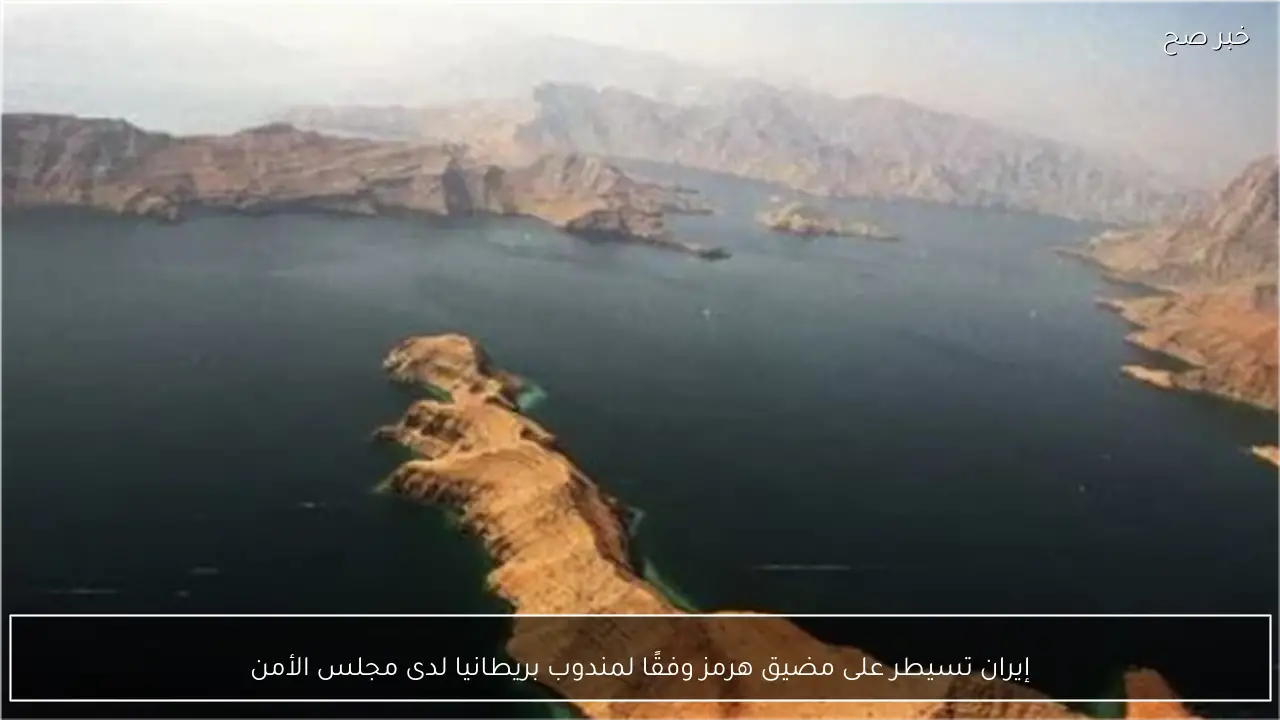 إيران تسيطر على مضيق هرمز وفقًا لمندوب بريطانيا لدى مجلس الأمن