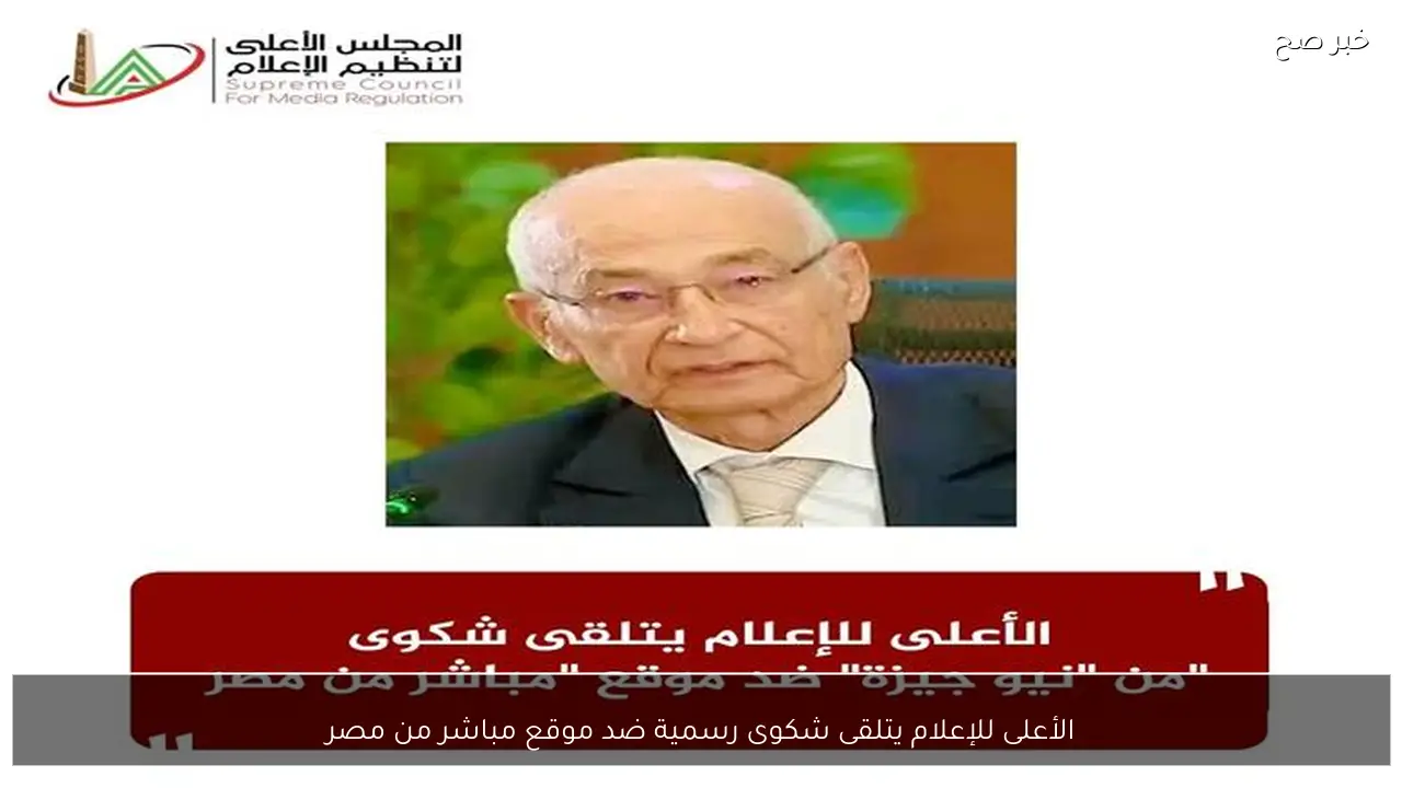 الأعلى للإعلام يتلقى شكوى رسمية ضد موقع مباشر من مصر