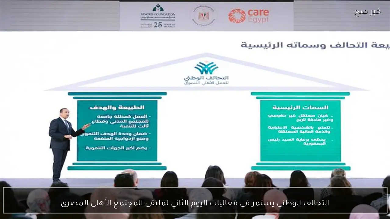 التحالف الوطني يستمر في فعاليات اليوم الثاني لملتقى المجتمع الأهلي المصري