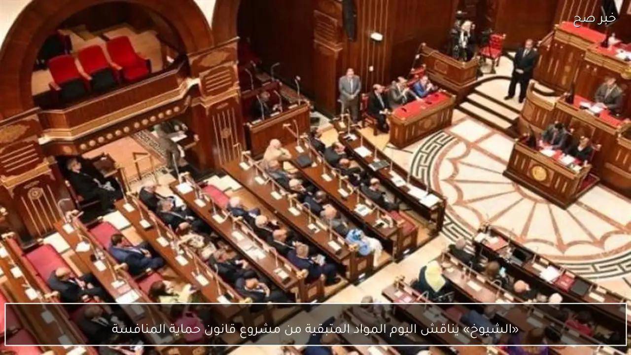 «الشيوخ» يناقش اليوم المواد المتبقية من مشروع قانون حماية المنافسة