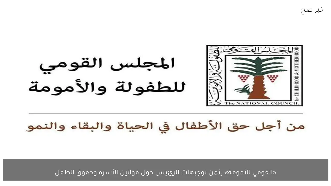 «القومي للأمومة» يثمن توجيهات الرئيس حول قوانين الأسرة وحقوق الطفل