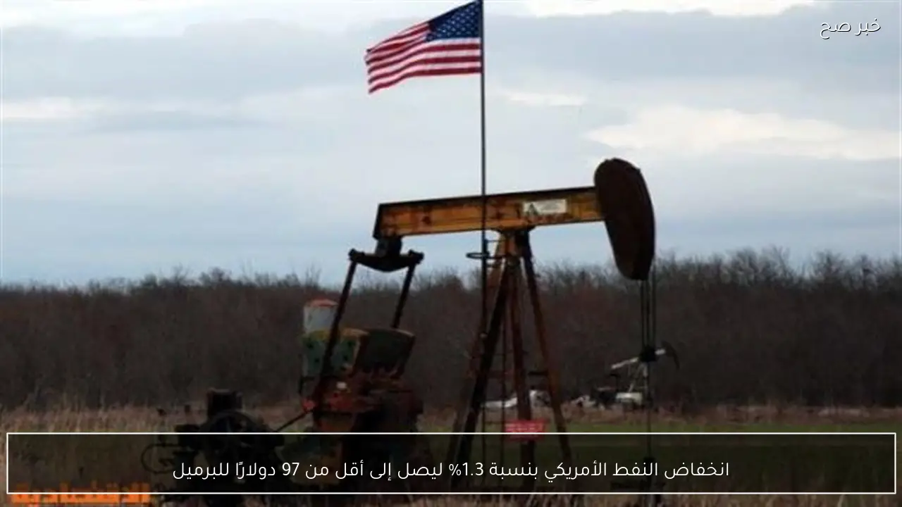 انخفاض النفط الأمريكي بنسبة 1.3% ليصل إلى أقل من 97 دولارًا للبرميل