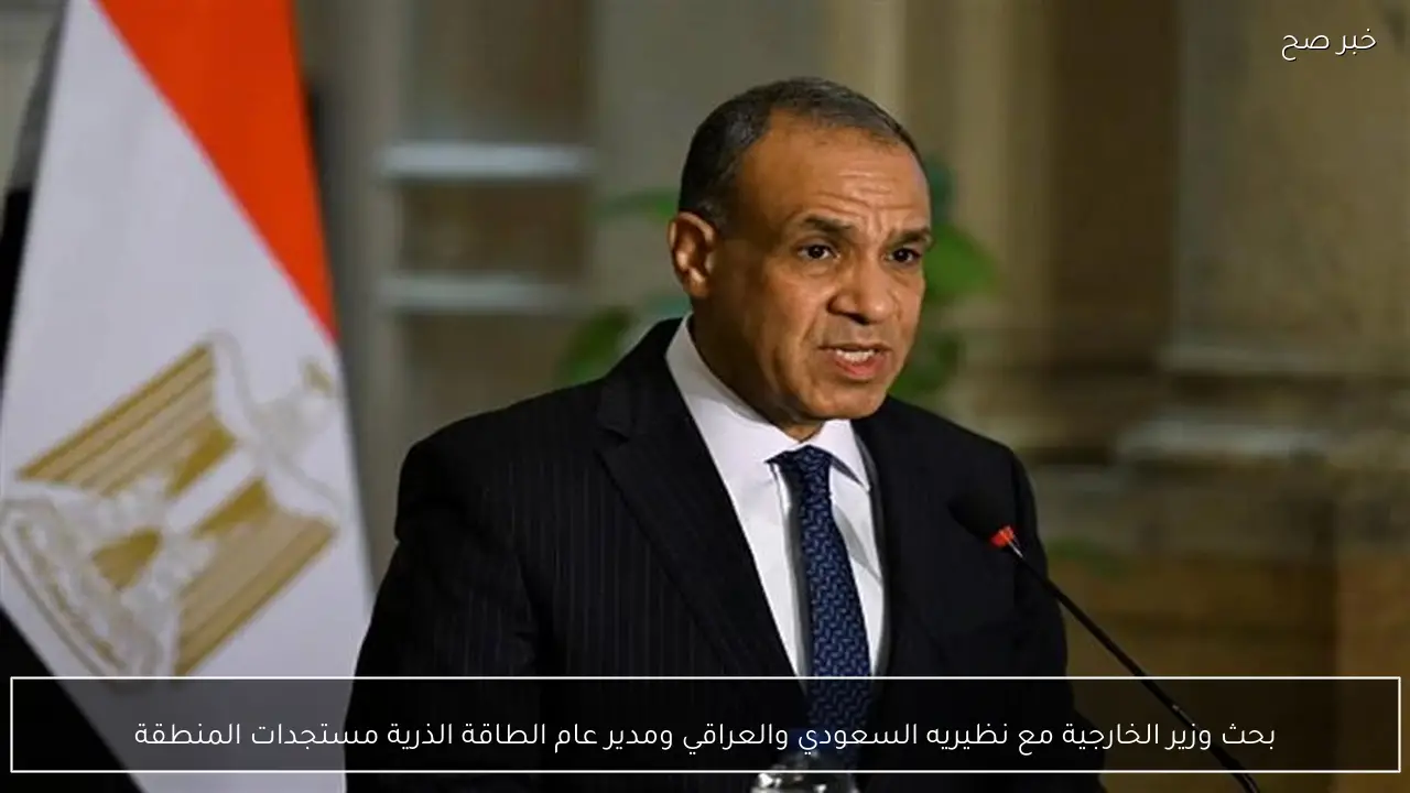 بحث وزير الخارجية مع نظيريه السعودي والعراقي ومدير عام الطاقة الذرية مستجدات المنطقة