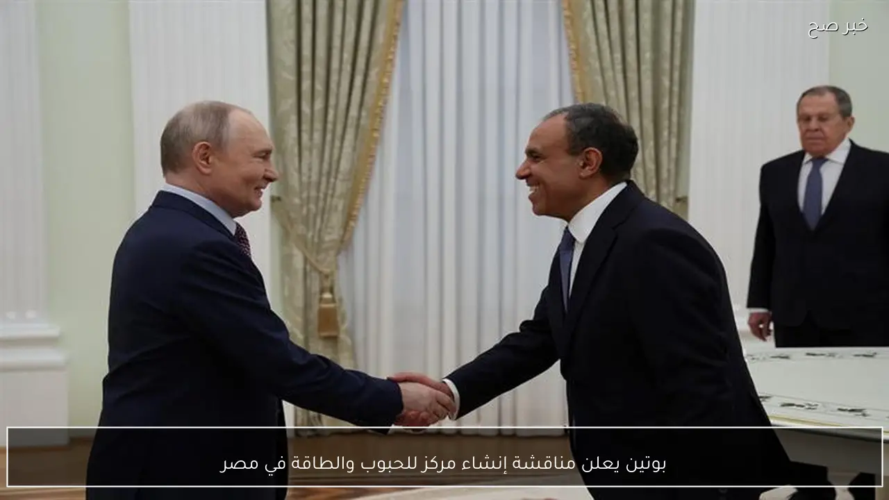 بوتين يعلن مناقشة إنشاء مركز للحبوب والطاقة في مصر