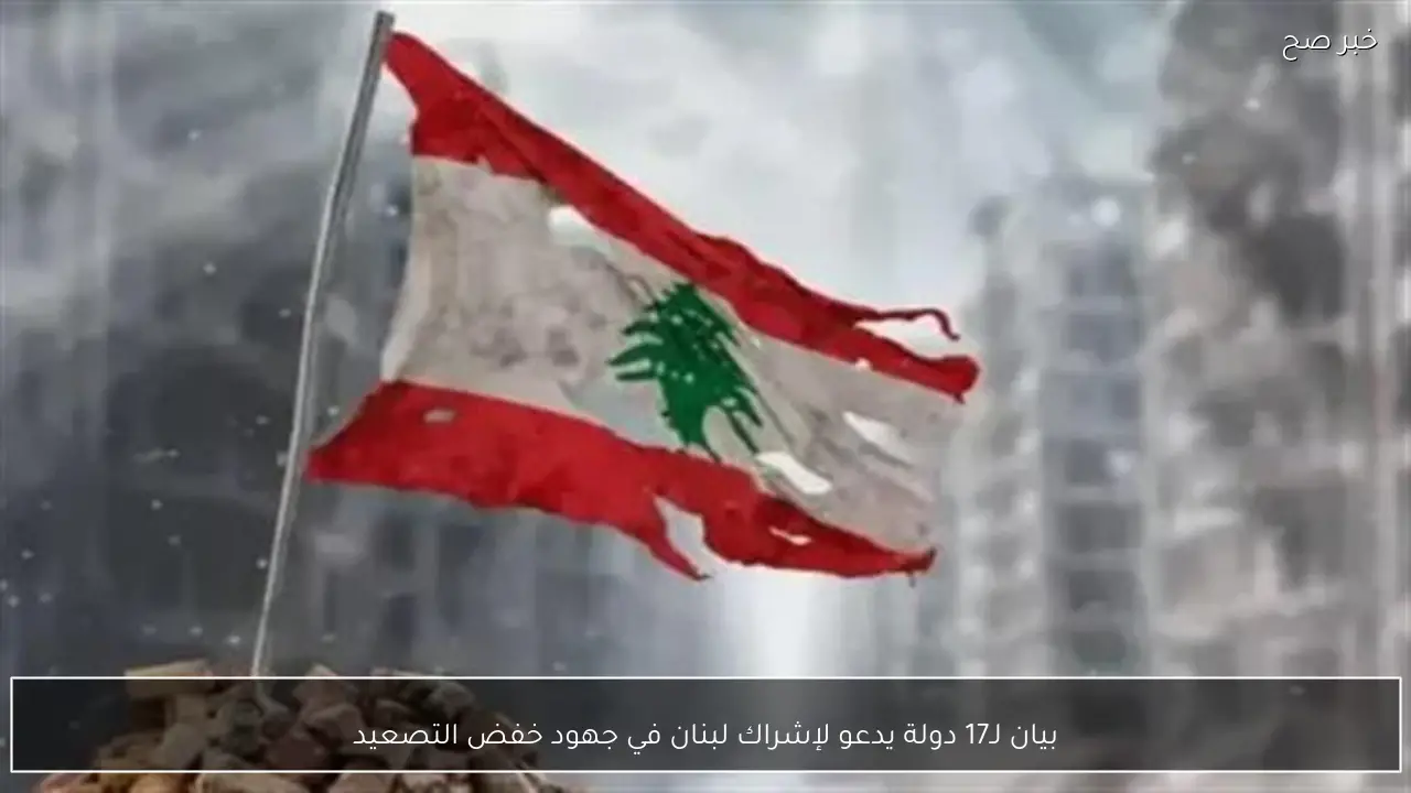 بيان لـ17 دولة يدعو لإشراك لبنان في جهود خفض التصعيد