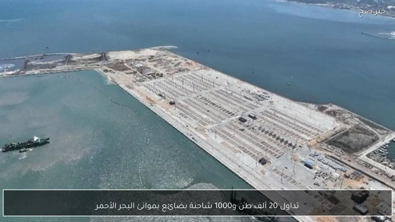 تداول 20 ألف طن و1000 شاحنة بضائع بموانئ البحر الأحمر