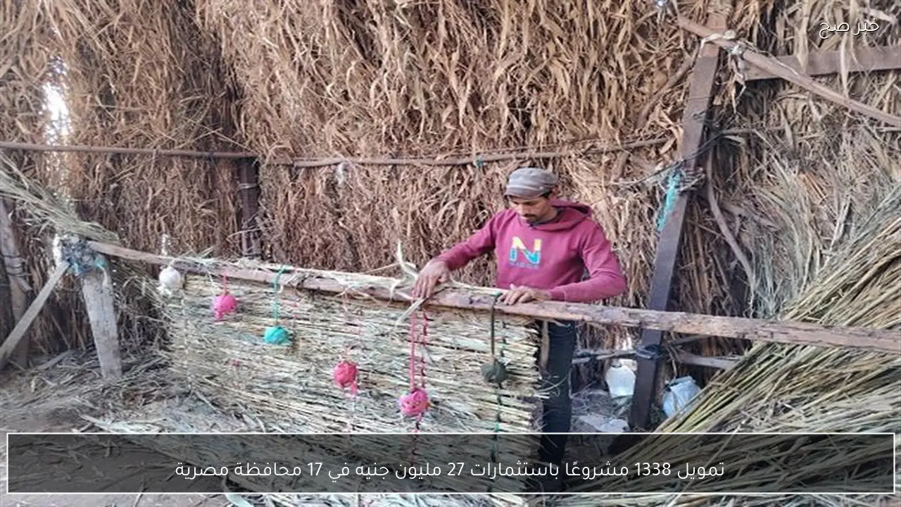 تمويل 1338 مشروعًا باستثمارات 27 مليون جنيه في 17 محافظة مصرية