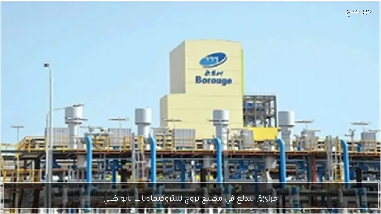 حرائق تندلع في مصنع بروج للبتروكيماويات بأبو ظبي