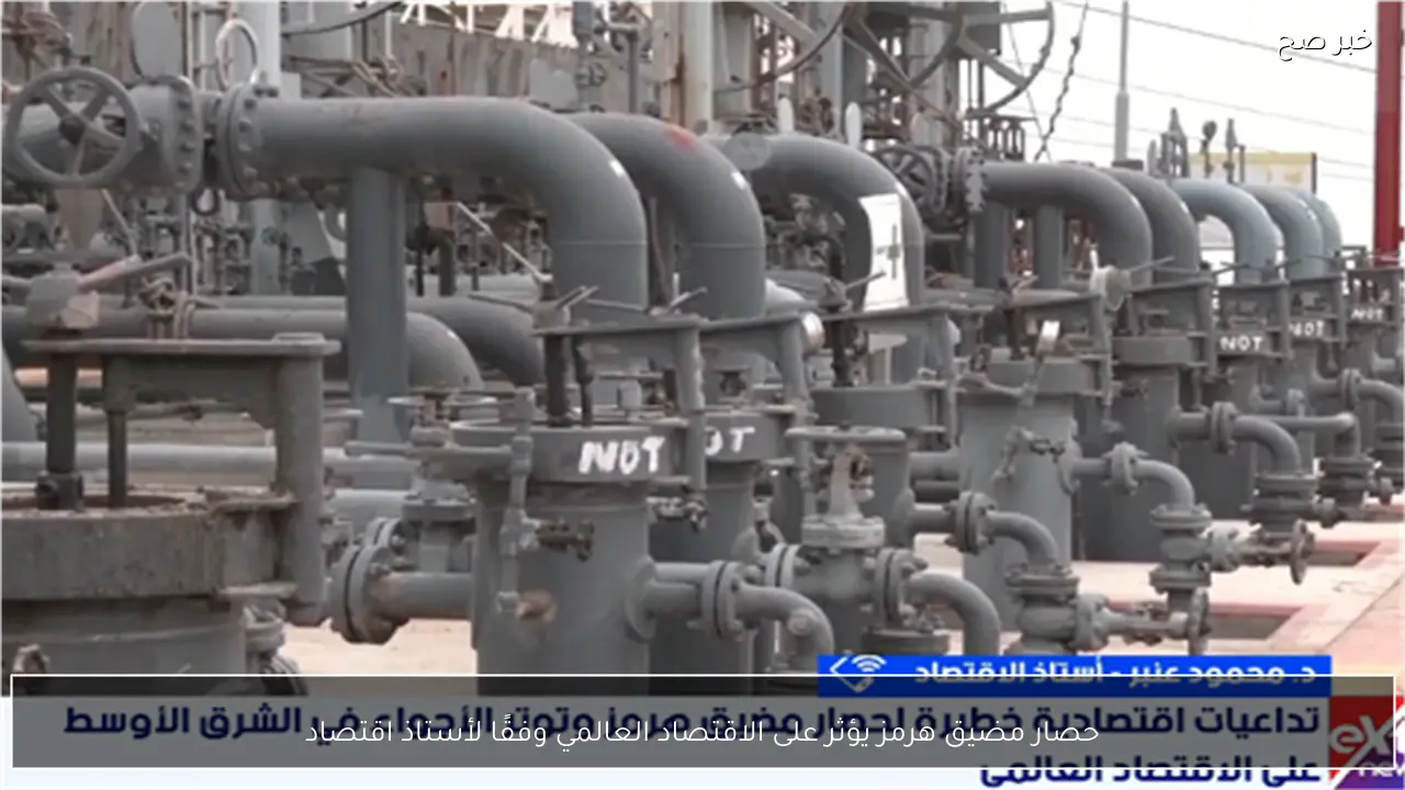 حصار مضيق هرمز يؤثر على الاقتصاد العالمي وفقًا لأستاذ اقتصاد