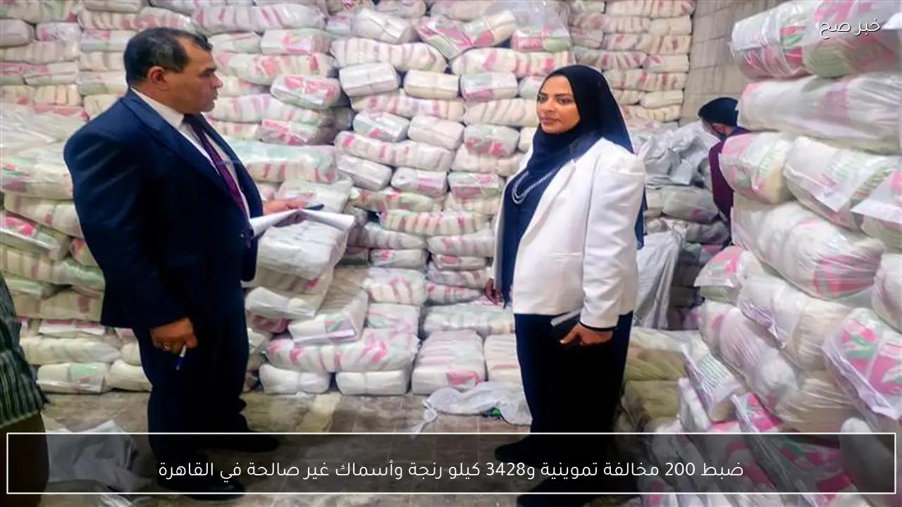 ضبط 200 مخالفة تموينية و3428 كيلو رنجة وأسماك غير صالحة في القاهرة