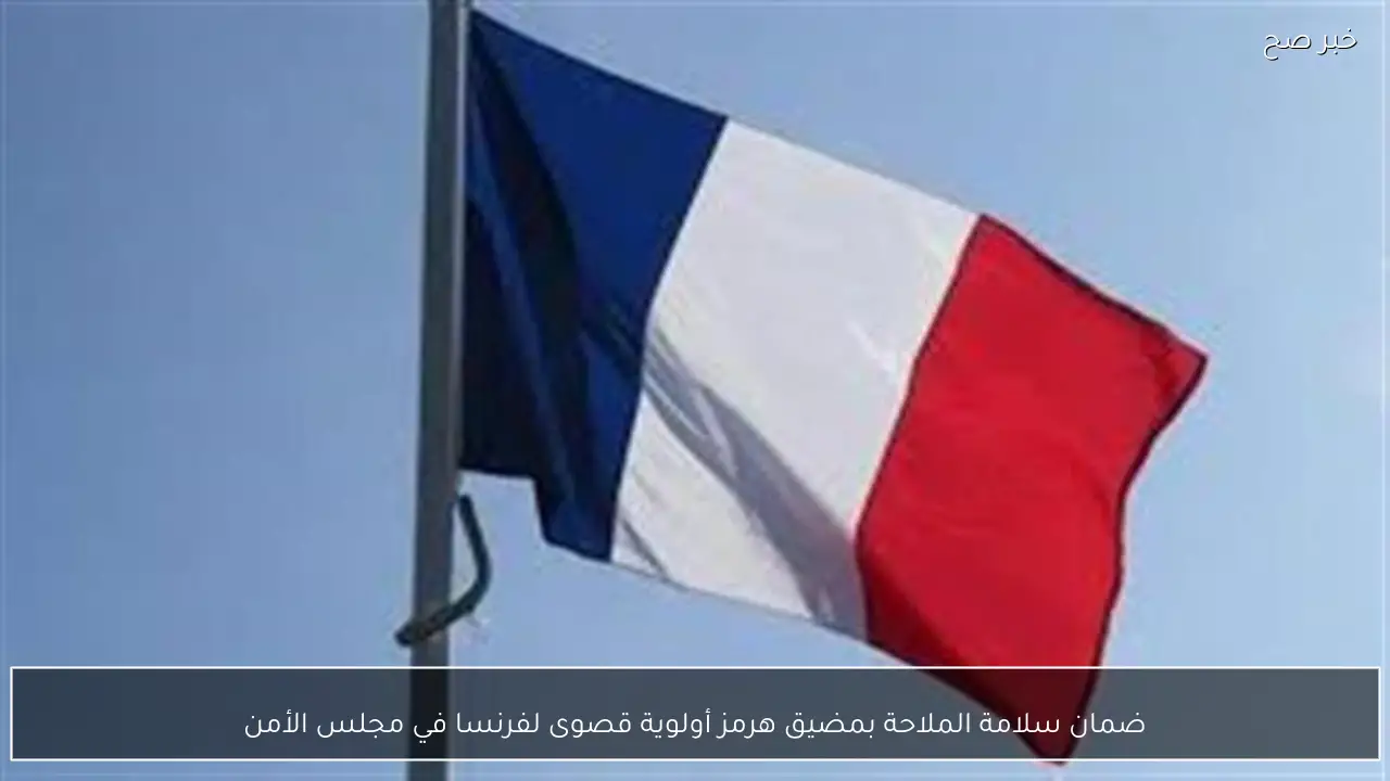 ضمان سلامة الملاحة بمضيق هرمز أولوية قصوى لفرنسا في مجلس الأمن