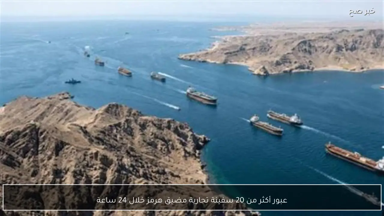 عبور أكثر من 20 سفينة تجارية مضيق هرمز خلال 24 ساعة