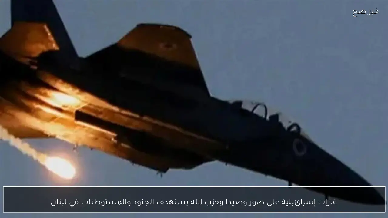 غارات إسرائيلية على صور وصيدا وحزب الله يستهدف الجنود والمستوطنات في لبنان