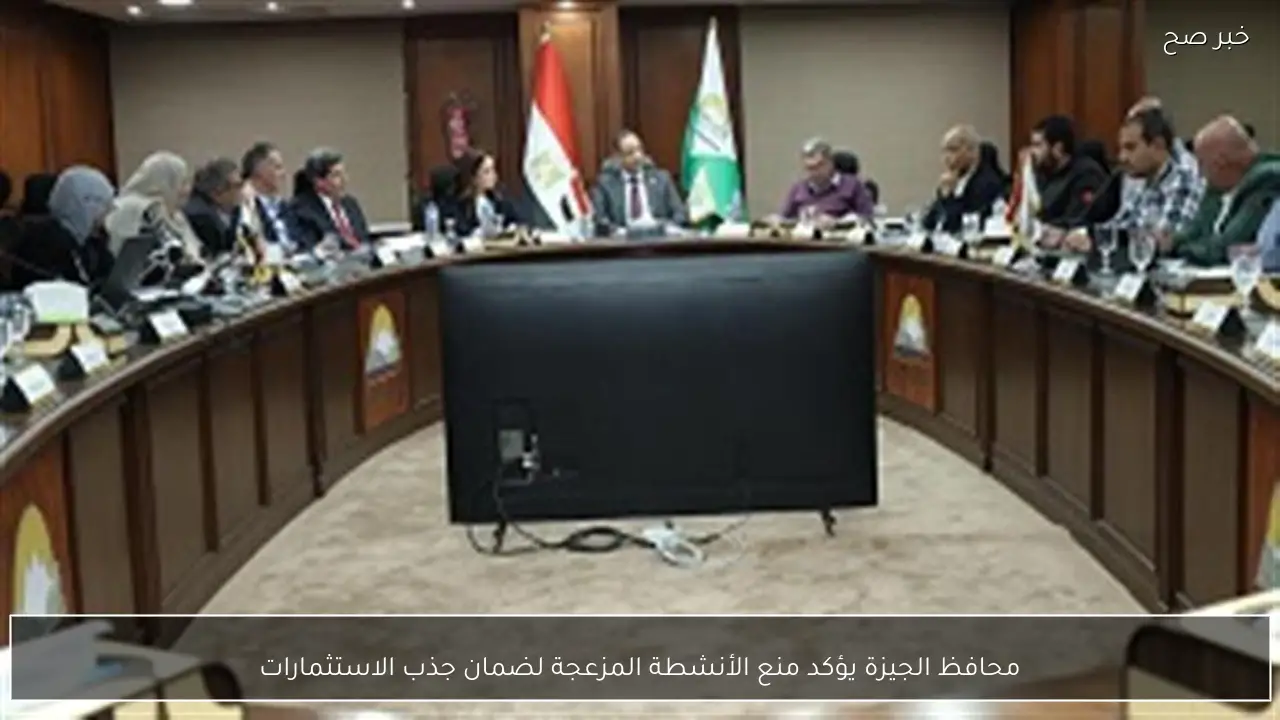 محافظ الجيزة يؤكد منع الأنشطة المزعجة لضمان جذب الاستثمارات