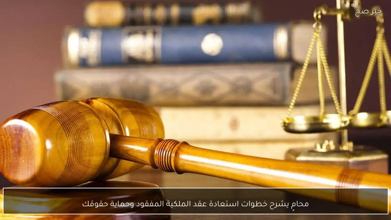 محامٍ يشرح خطوات استعادة عقد الملكية المفقود وحماية حقوقك
