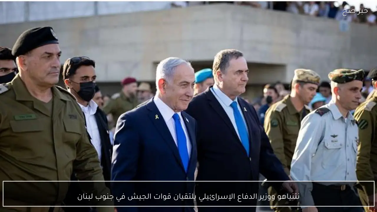 نتنياهو ووزير الدفاع الإسرائيلي يلتقيان قوات الجيش في جنوب لبنان