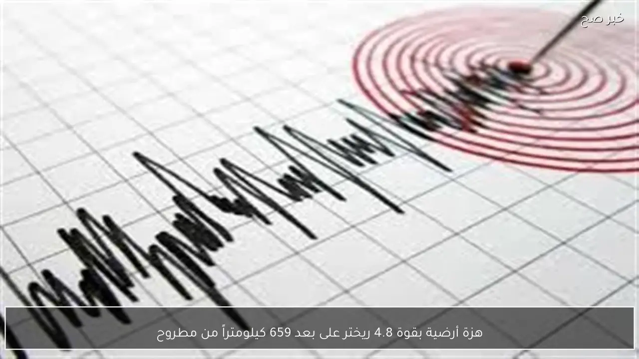 هزة أرضية بقوة 4.8 ريختر على بعد 659 كيلومتراً من مطروح