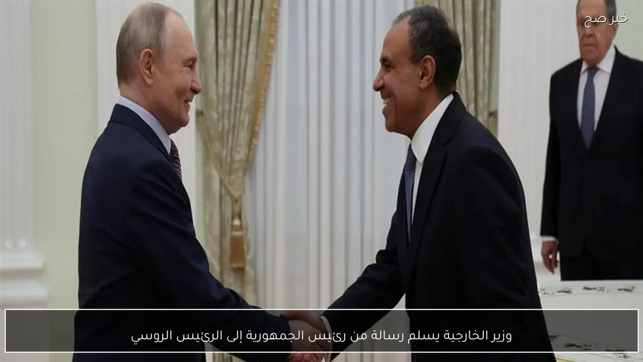 وزير الخارجية يسلم رسالة من رئيس الجمهورية إلى الرئيس الروسي